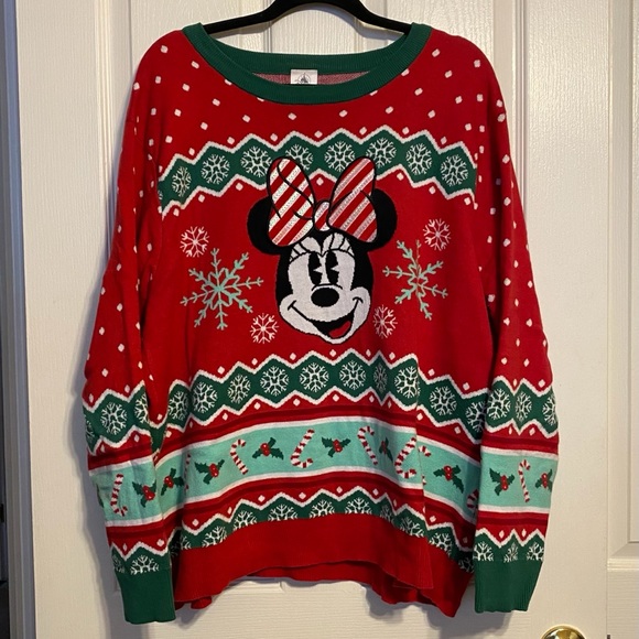 womens minnie mouse christmas sweater